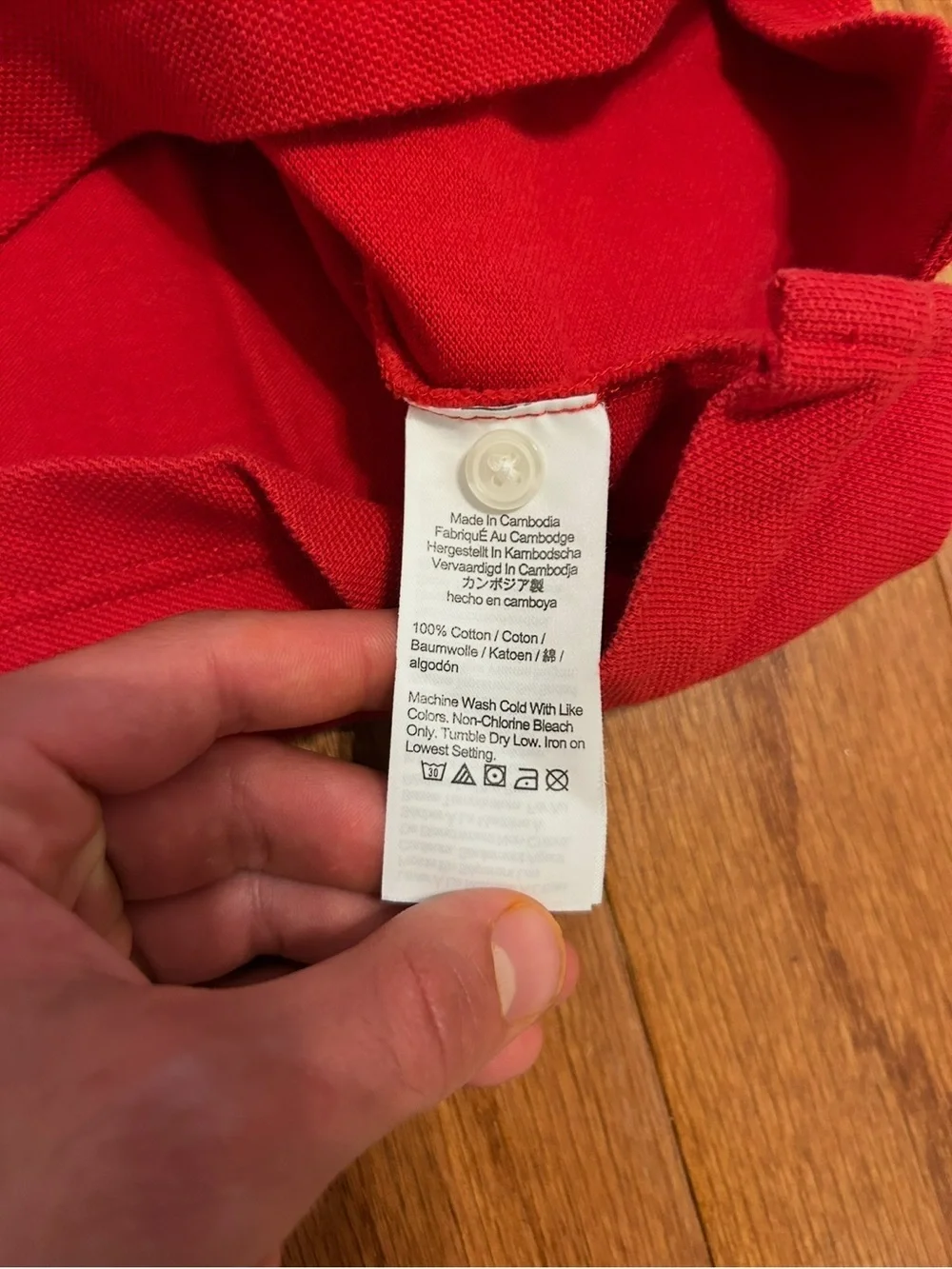 J.Crew Red Classic Polo Shirt Men’s Medium